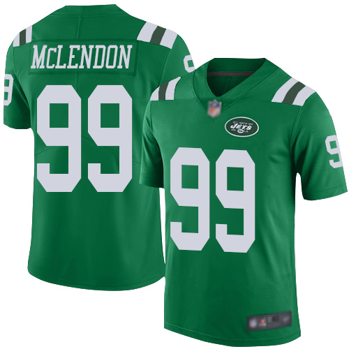 New York Jets Limited Green Youth Steve McLendon Jersey NFL Football #99 Rush Vapor Untouchable->->Youth Jersey